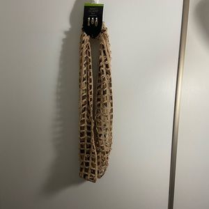 Mixit Camel Leopard Print Infinity Scarf